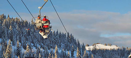 photo de la station de Manigod La Croix Fry réalisé par guy degoutte photographe pour arvimedia la clusaz